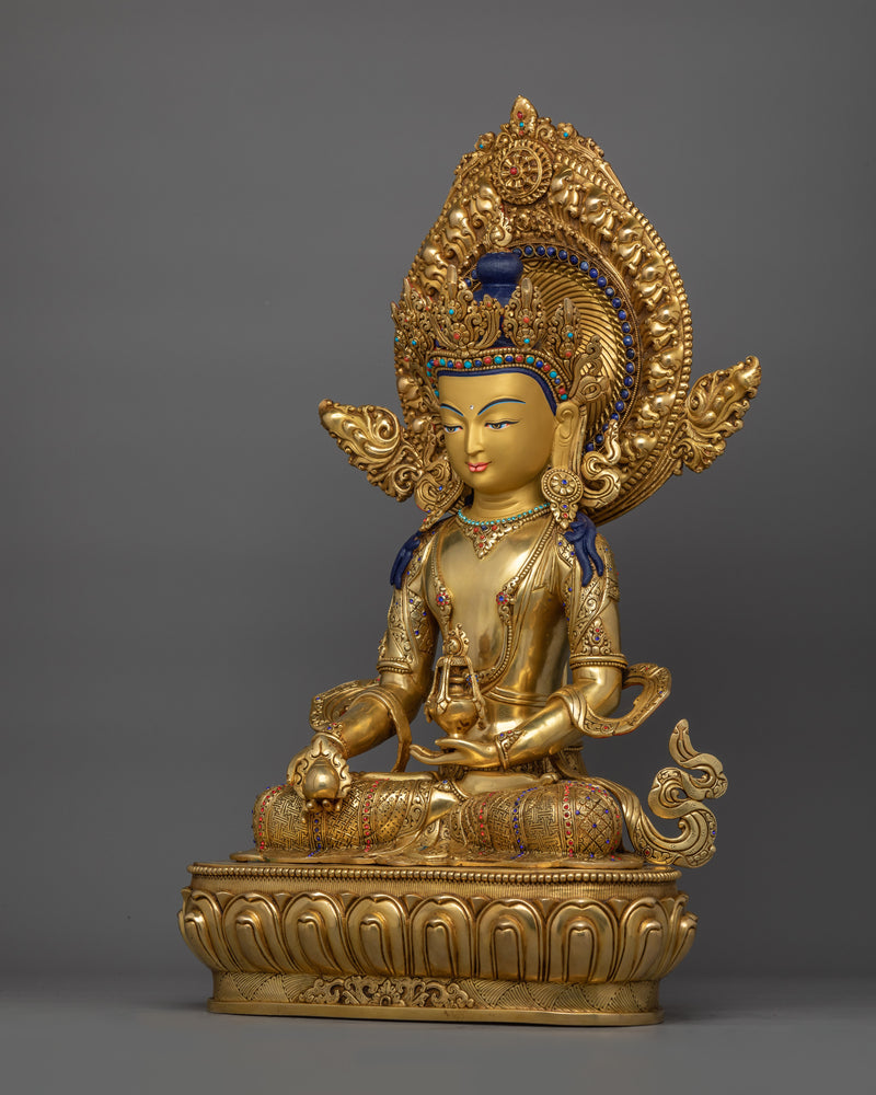 Kshitigarbha Buddhist Spiritual Sculpture | Compassionate Protector of Souls