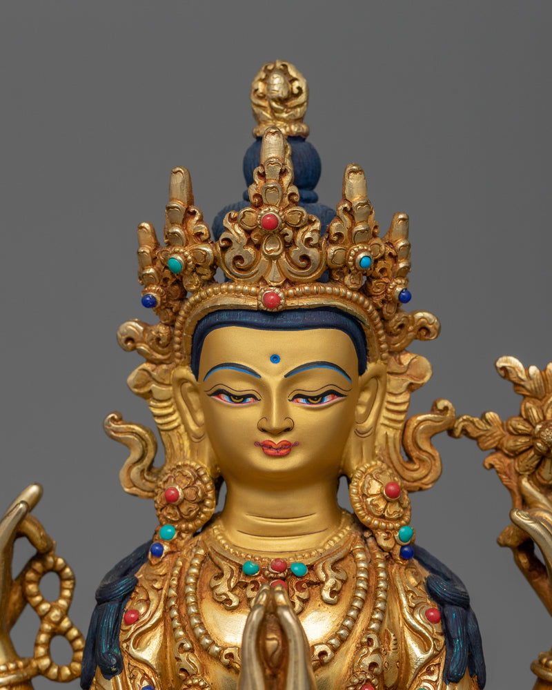 Chenrezig Infinite Compassion Deity Figurine | Representation of Spiritual Guidance