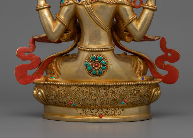 Chenrezig Infinite Compassion Deity Figurine | Representation of Spiritual Guidance