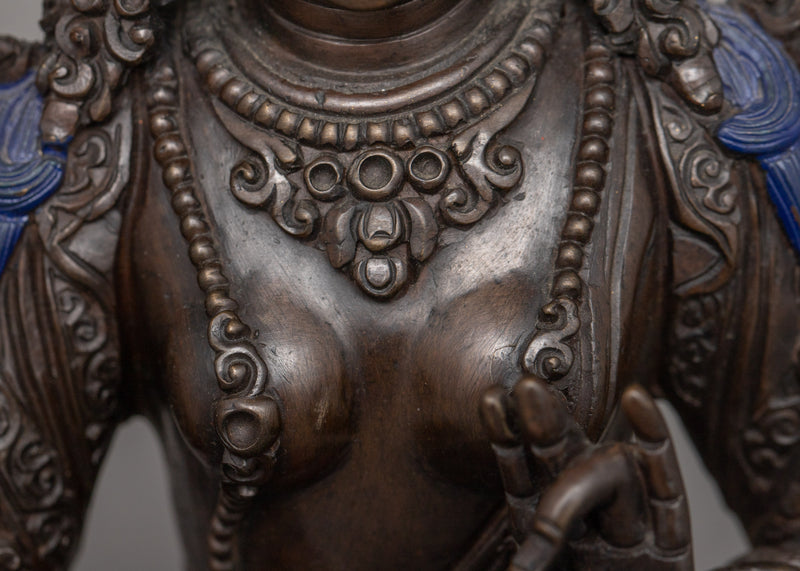 Seven Eyes Goddess White Tara Statue | Mother of all Buddhas