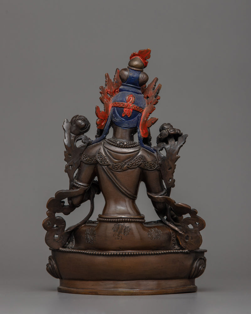 Seven Eyes Goddess White Tara Statue | Mother of all Buddhas