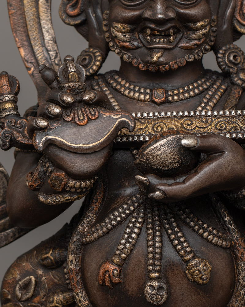 Protector Deity Sakya Mahakala Sculpture | Tradition's Mahakala Statue