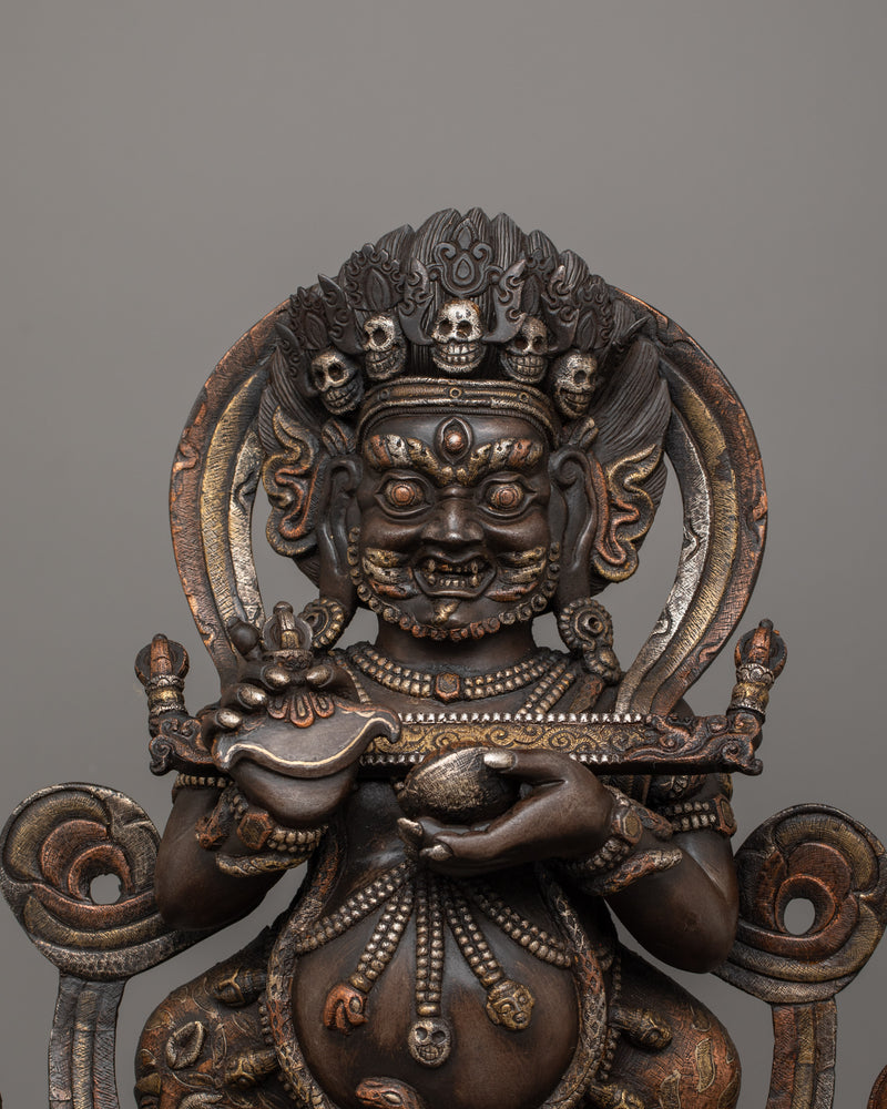 Protector Deity Sakya Mahakala Sculpture | Tradition's Mahakala Statue