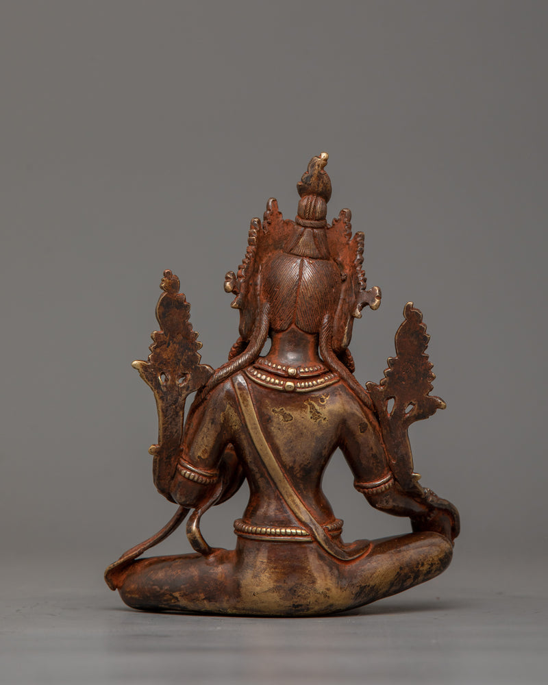 Oxidized Syamatara Statue | Female Deity of Protection and Healing