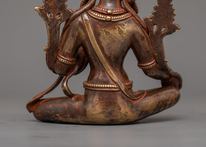 Oxidized Syamatara Statue | Female Deity of Protection and Healing