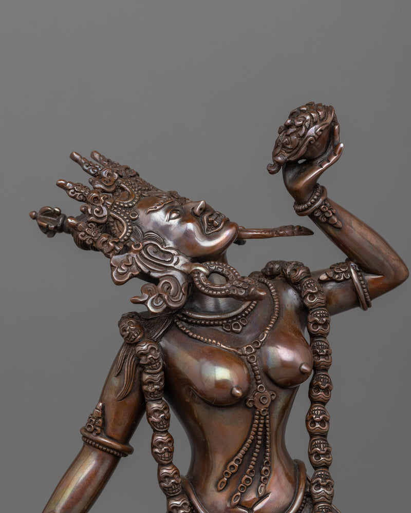 Vajrayogini Trauma Goddess Female Dakini Statue | Tantric Buddhist Female Deity Sculpture