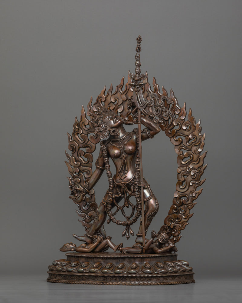 Vajrayogini Trauma Goddess Female Dakini Statue | Tantric Buddhist Female Deity Sculpture