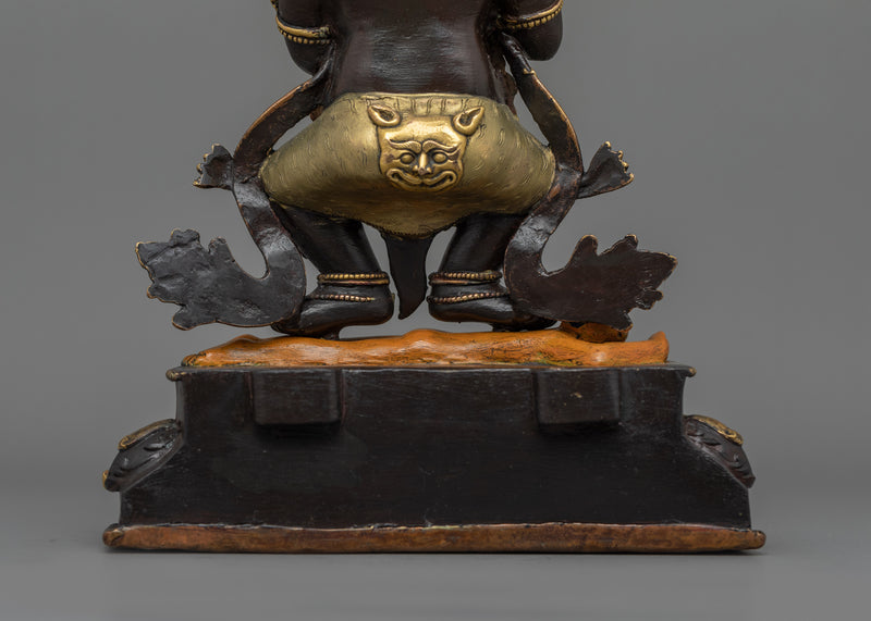 Mahakala Tibetan Buddhist Deity Wrathful Protector | Sacred Art and Craftsmanship for Shrine