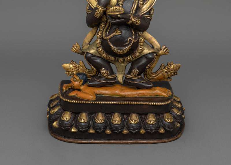 Mahakala Tibetan Buddhist Deity Wrathful Protector | Sacred Art and Craftsmanship for Shrine