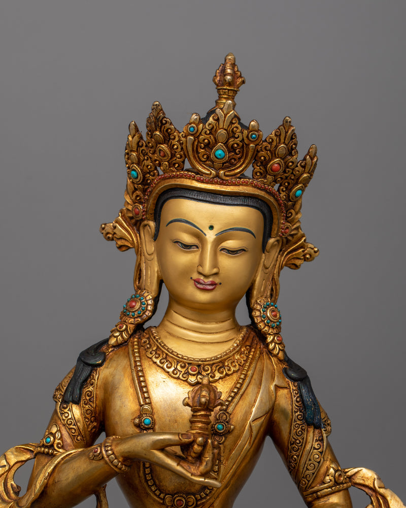 Tibetan Vajrasattva Handcrafted Figurine | The Symbol of Purification