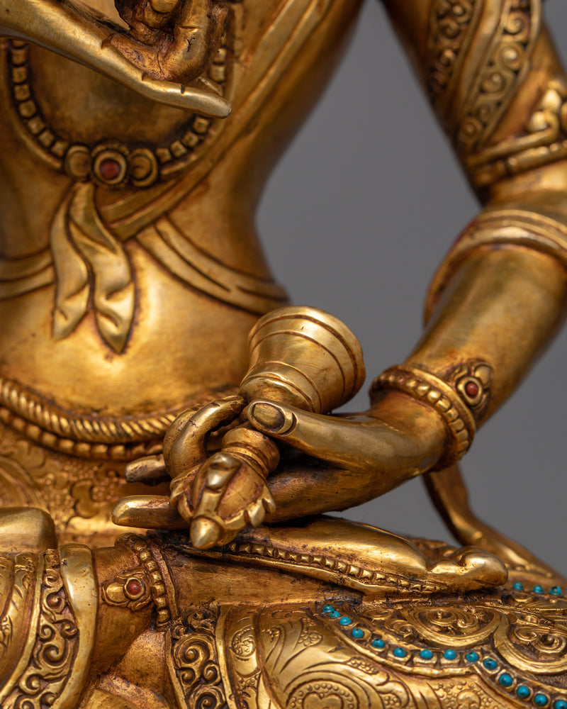 Tibetan Vajrasattva Handcrafted Figurine | The Symbol of Purification