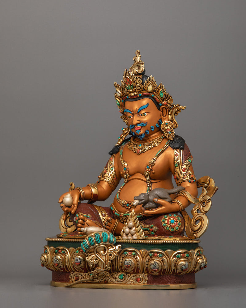 Sacred Dzambhala Wealth Deity Statue | The Guardian of Prosperity