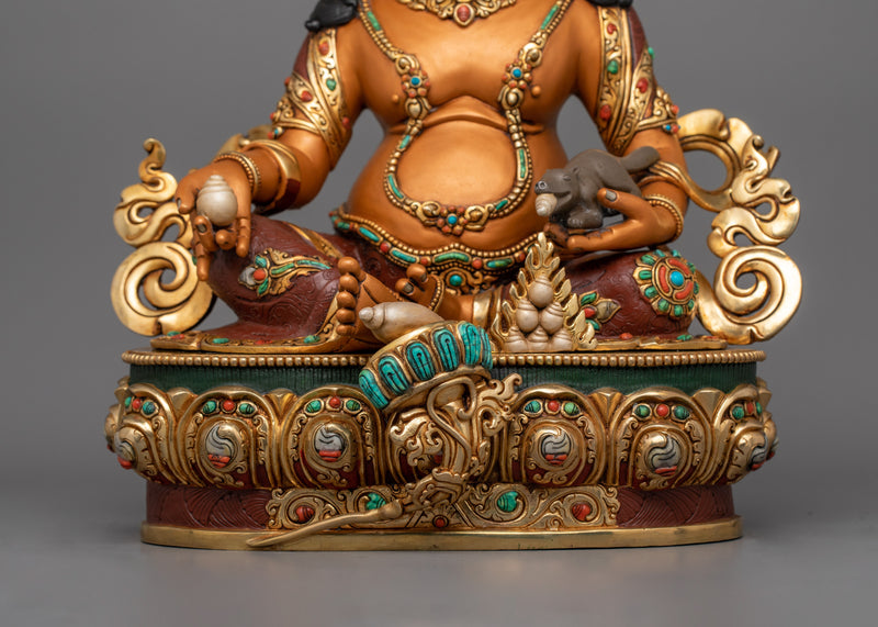 Sacred Dzambhala Wealth Deity Statue | The Guardian of Prosperity