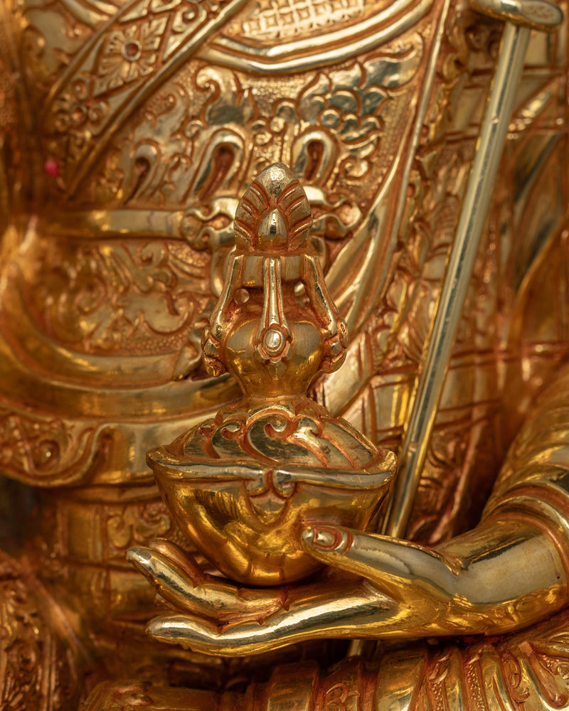 Guru Rinpoche Born from a Lotus Deity Statue | Symbol of Tibetan Buddhism