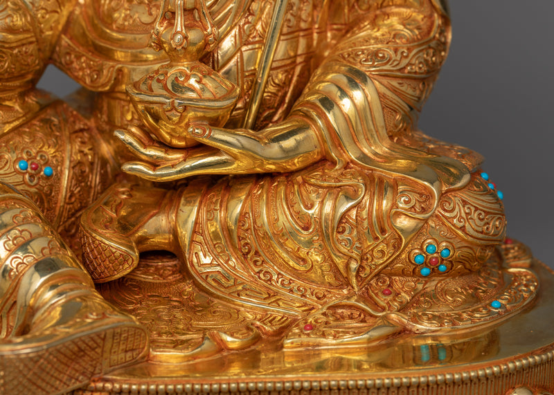 Guru Rinpoche Born from a Lotus Deity Statue | Symbol of Tibetan Buddhism