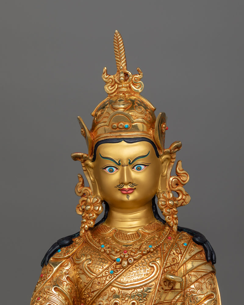 Guru Rinpoche Born from a Lotus Deity Statue | Symbol of Tibetan Buddhism