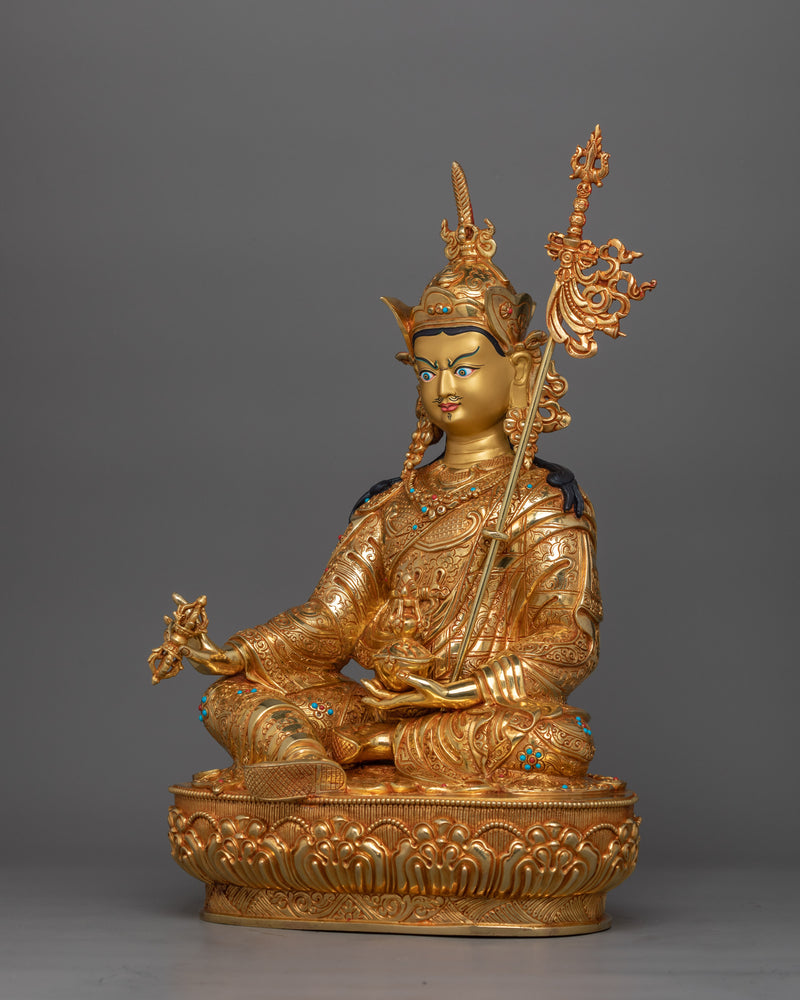 Guru Rinpoche Born from a Lotus Deity Statue | Symbol of Tibetan Buddhism