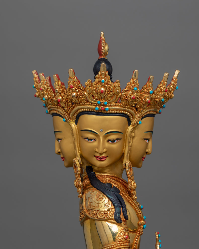 Sacred Vairocana Buddha Statue for Cosmic Energy | Symbol of Universal Wisdom