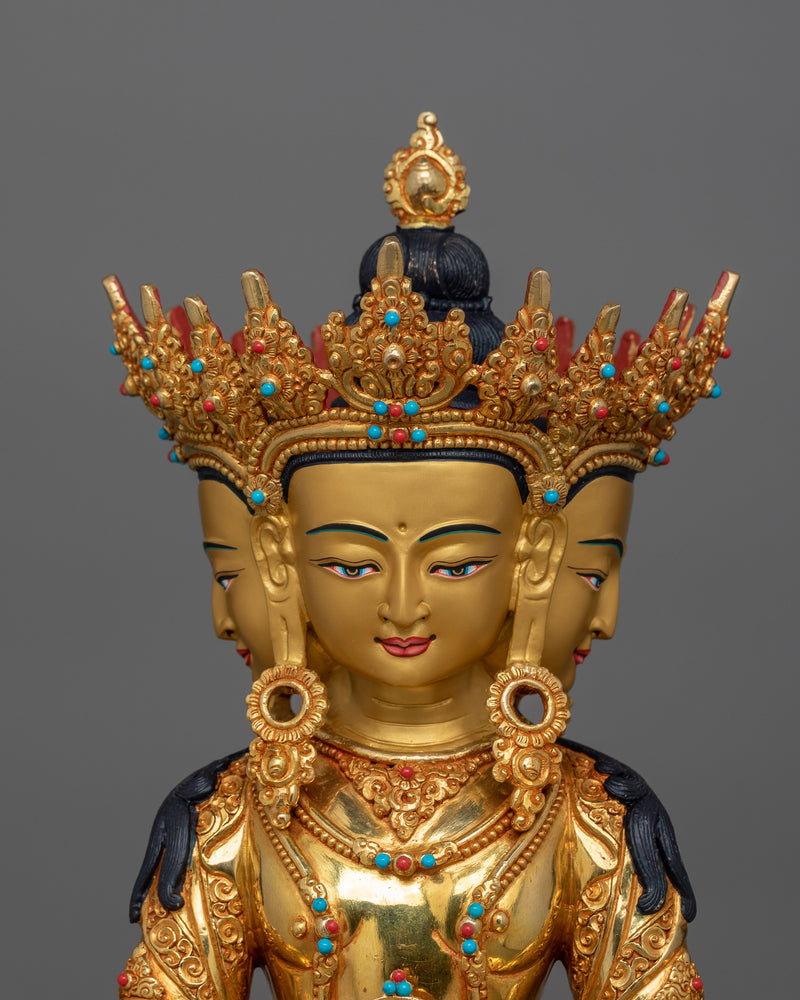 Sacred Vairocana Buddha Statue for Cosmic Energy | Symbol of Universal Wisdom