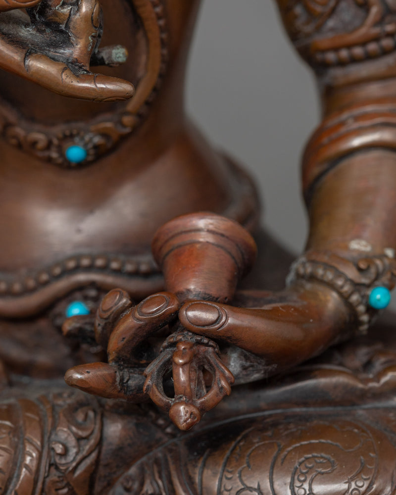 Handcrafted Vajrasattva Buddhist Sculpture | The Buddhist Deity of Purification