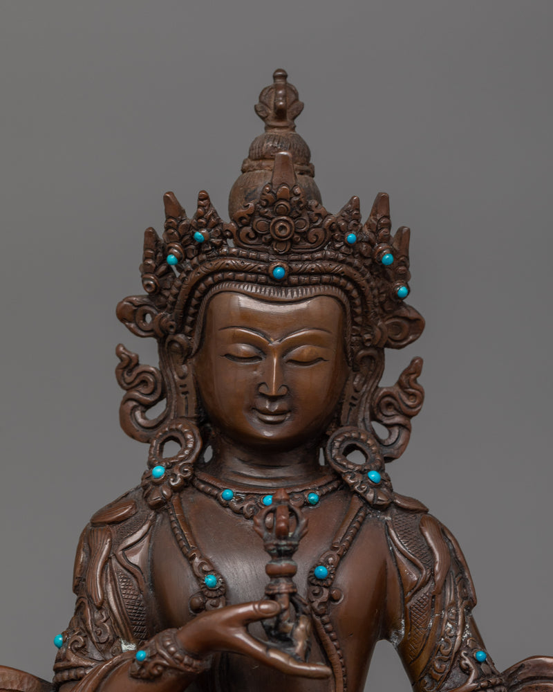 Handcrafted Vajrasattva Buddhist Sculpture | The Buddhist Deity of Purification