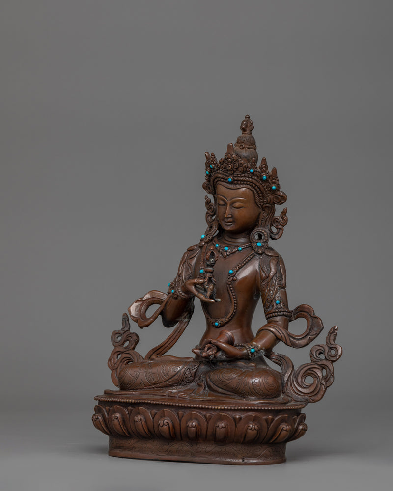 Handcrafted Vajrasattva Buddhist Sculpture | The Buddhist Deity of Purification