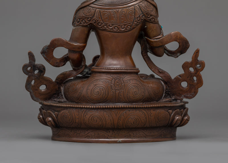 Handcrafted Vajrasattva Buddhist Sculpture | The Buddhist Deity of Purification