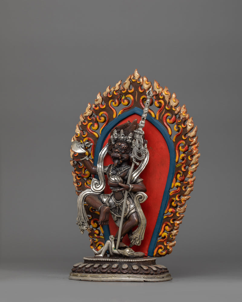 Buddhist Lion-Faced Dakini Simhamukha Sculpture | Fierce Wisdom and Spiritual Liberation