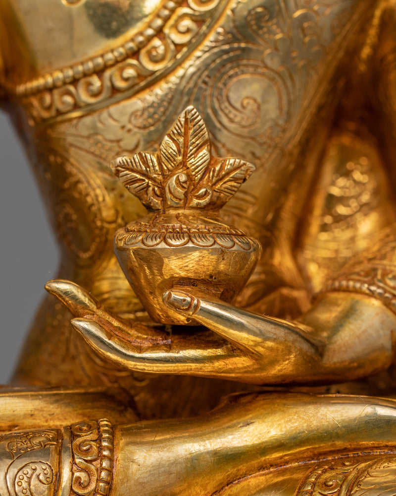 Spiritual Healing Medicine Buddha Statue | Traditional Buddhist Artwork