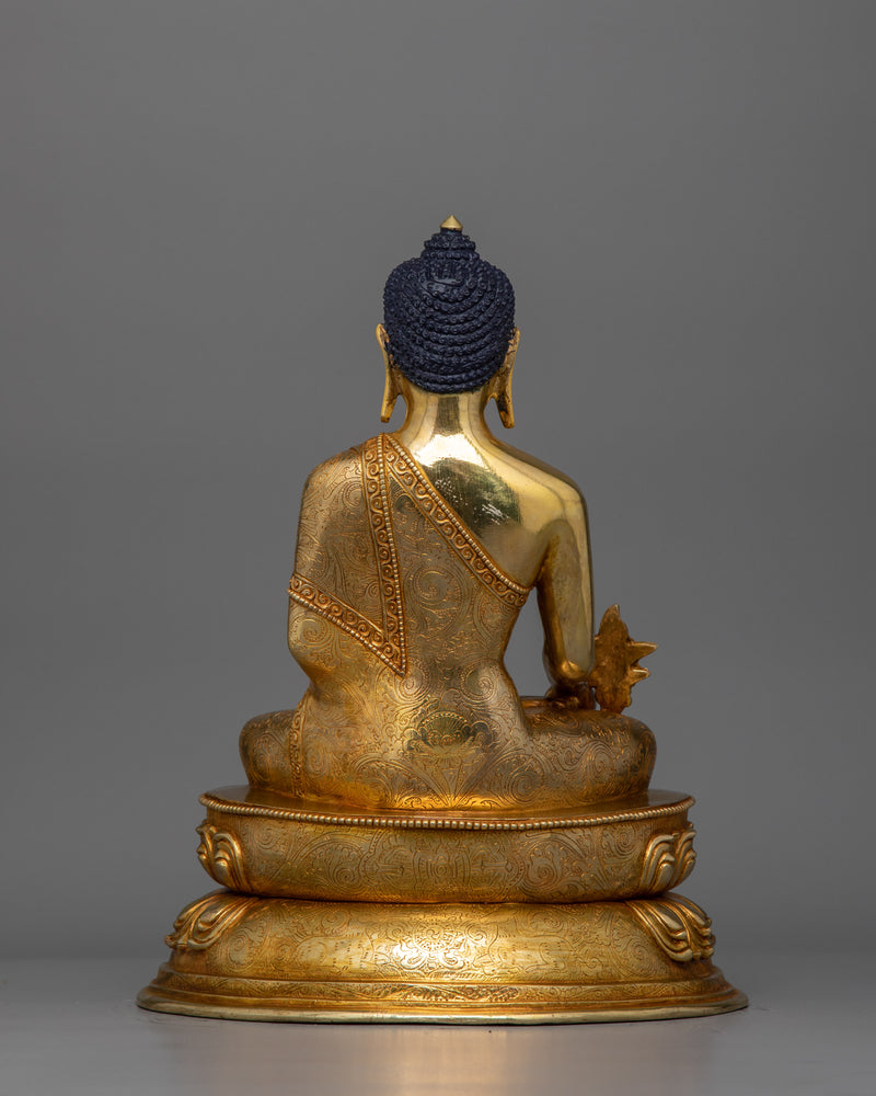 Spiritual Healing Medicine Buddha Statue | Traditional Buddhist Artwork