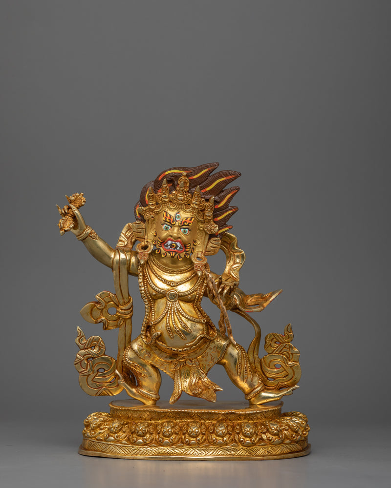 Buddhist Sculpture of  Wrathful Vajrapani | Symbol of Protection and Spiritual Strength