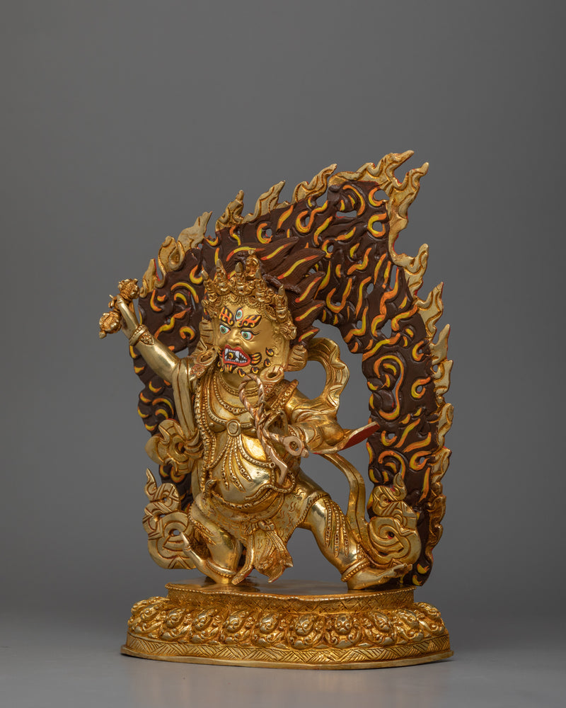 Buddhist Sculpture of  Wrathful Vajrapani | Symbol of Protection and Spiritual Strength