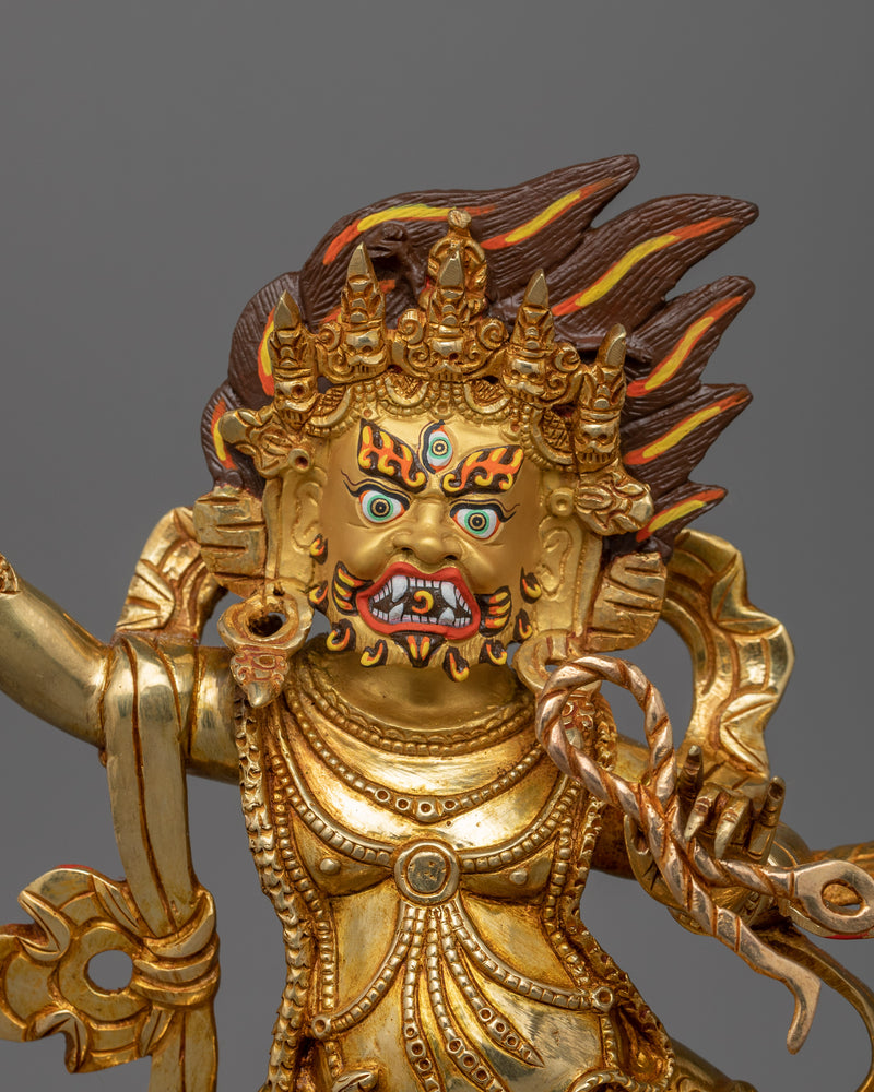 Buddhist Sculpture of  Wrathful Vajrapani | Symbol of Protection and Spiritual Strength