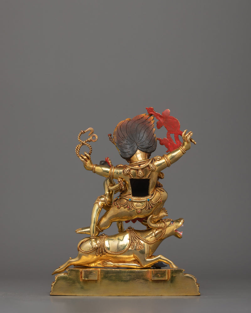 Wrathful Deity Yama Dharmaraja Figurine | Embodiment of Compassion