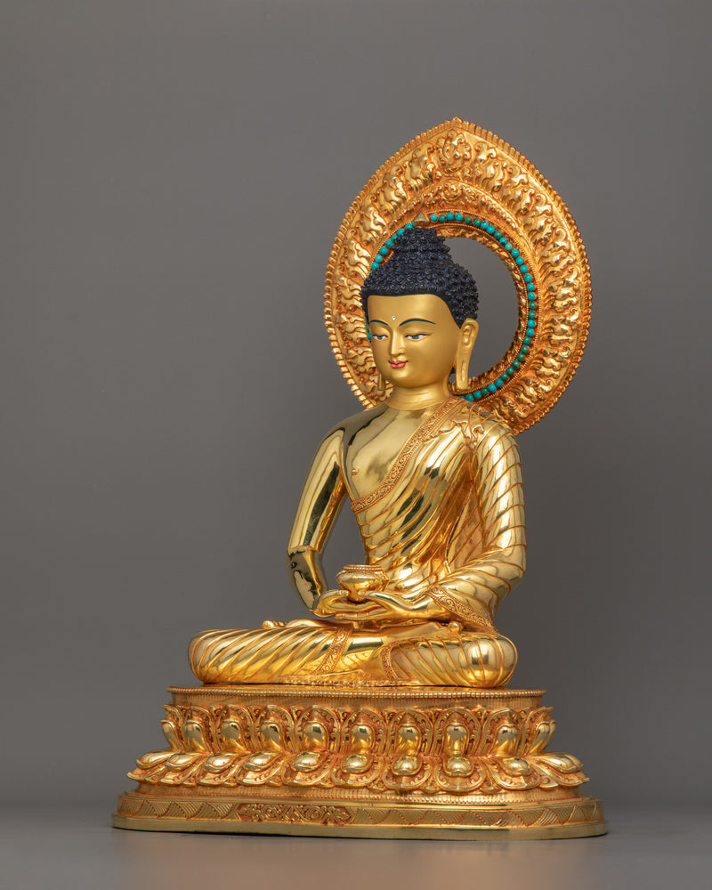 Amitabha Buddha Statue With Beautiful Halo | Sukhavati (Pure Land) Buddha Figurine