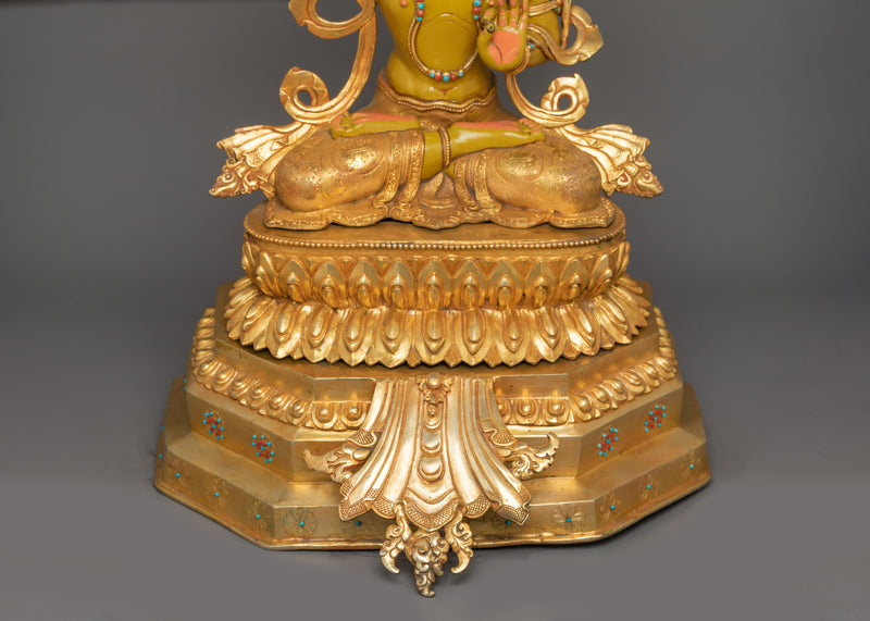 Handmade Manjushri Sculpture for Home Decor | Powerful Deity With Sword in Right Hand