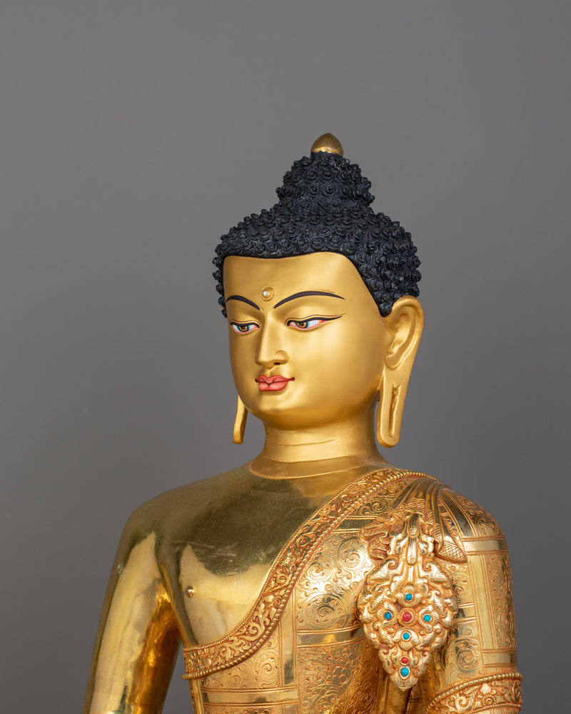 Pure Land Buddha Amitabha Statue With Halo | Guide to Enlightenment and Peace