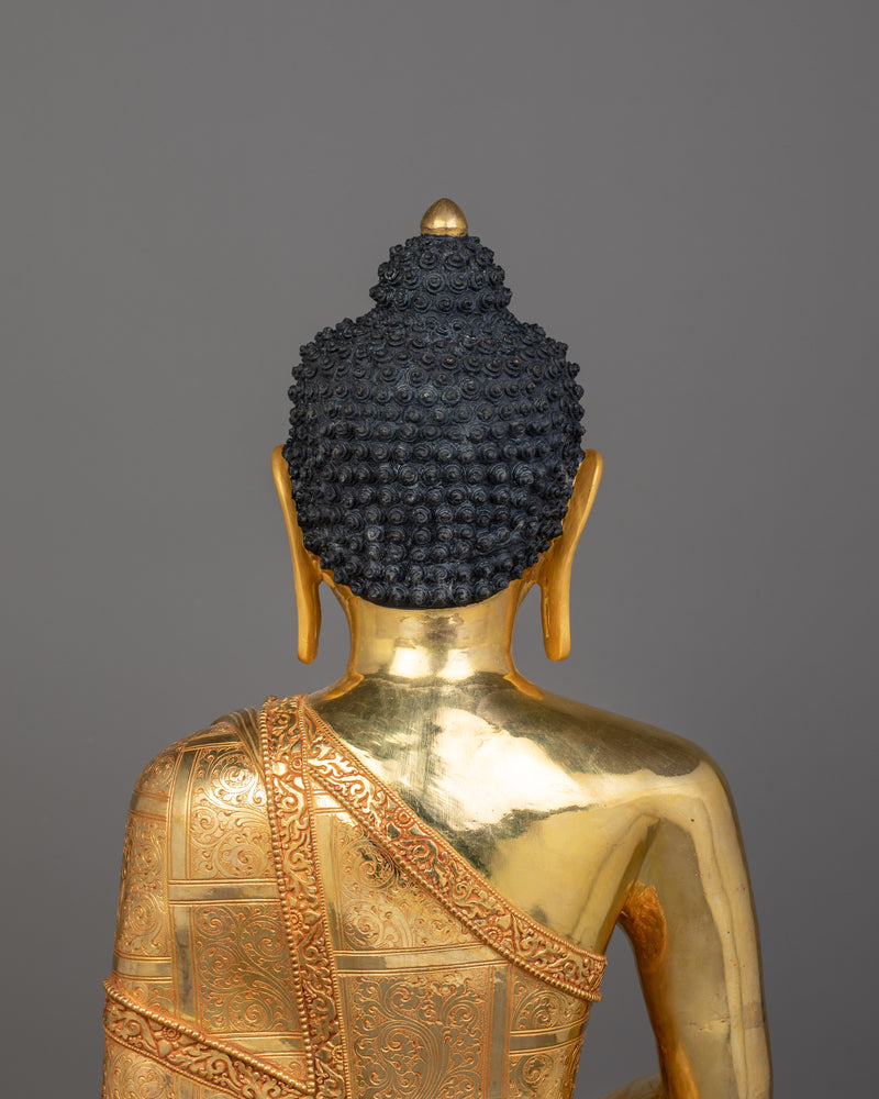 Pure Land Buddha Amitabha Statue With Halo | Guide to Enlightenment and Peace