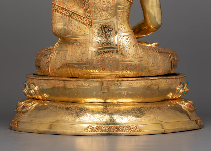 Pure Land Buddha Amitabha Statue With Halo | Guide to Enlightenment and Peace