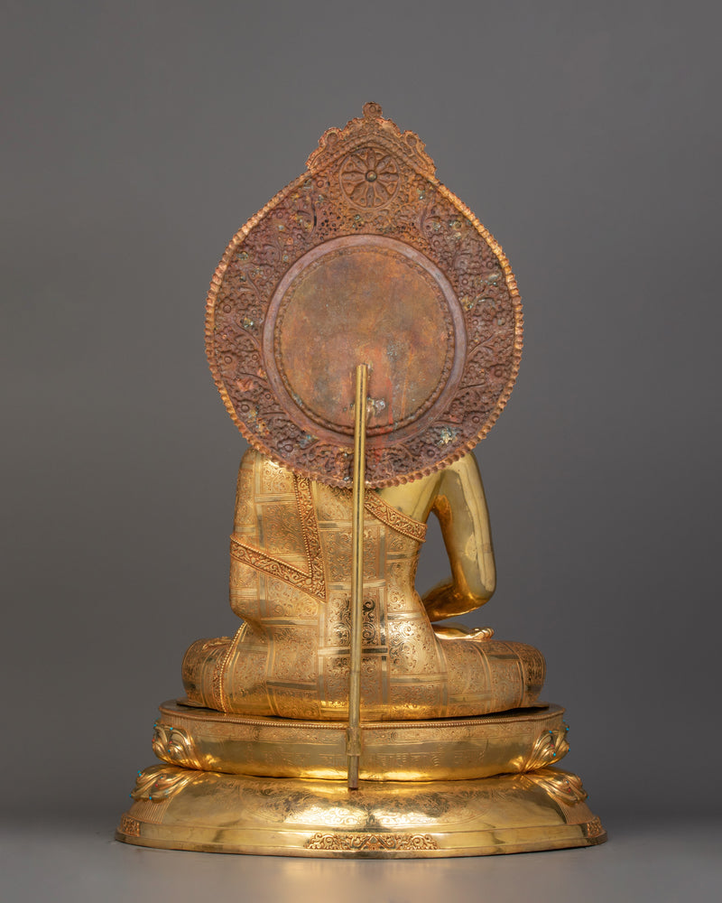 Pure Land Buddha Amitabha Statue With Halo | Guide to Enlightenment and Peace