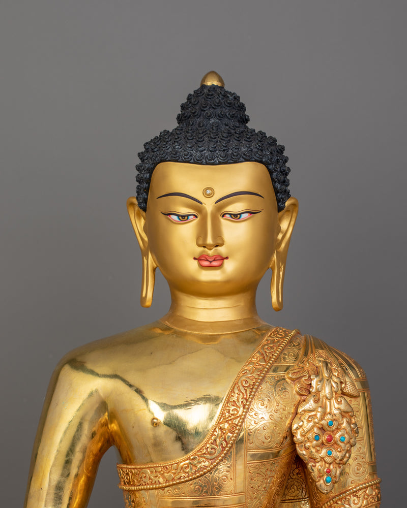 Pure Land Buddha Amitabha Statue With Halo | Guide to Enlightenment and Peace