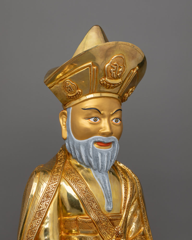 18.9 Inches Zhabdrung Rinpoche Statue | The Spiritual Leader