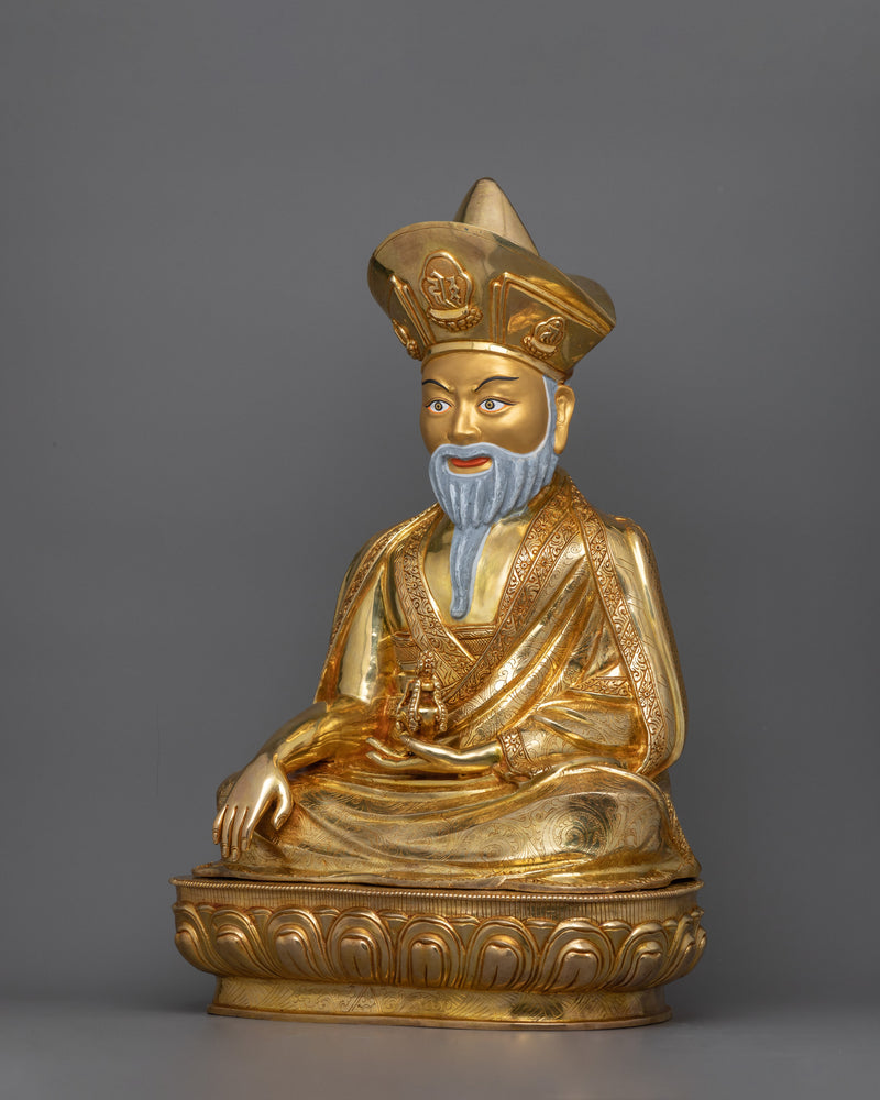 18.9 Inches Zhabdrung Rinpoche Statue | The Spiritual Leader