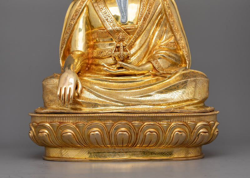 18.9 Inches Zhabdrung Rinpoche Statue | The Spiritual Leader