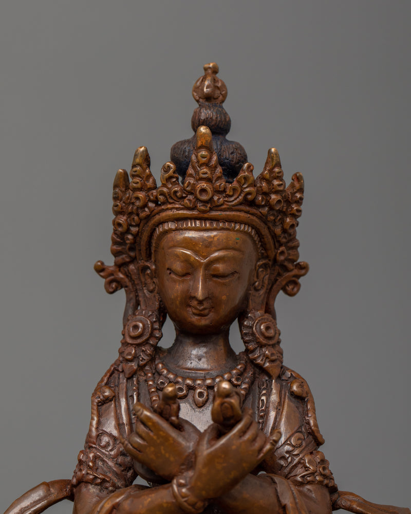 Vajradhara Primordial Buddha Figurine | Tibetan Dorje Chang Statue