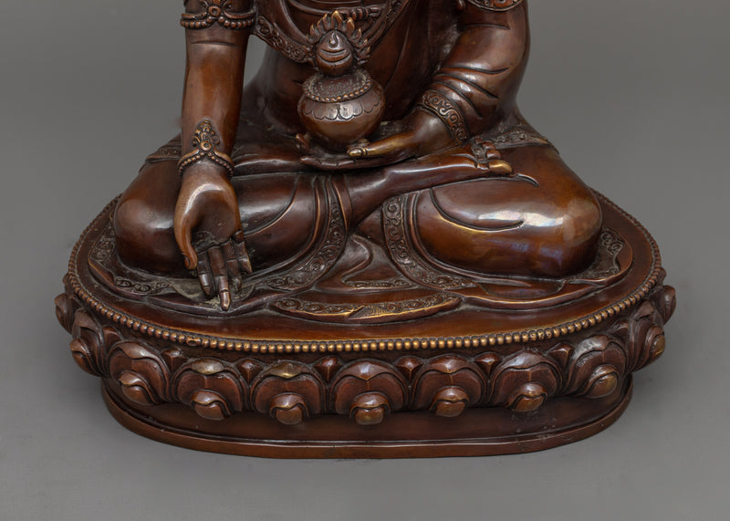 Tibetan Ratnasambhara Buddha Sculpture | The Jewel-Born Buddha Figurine