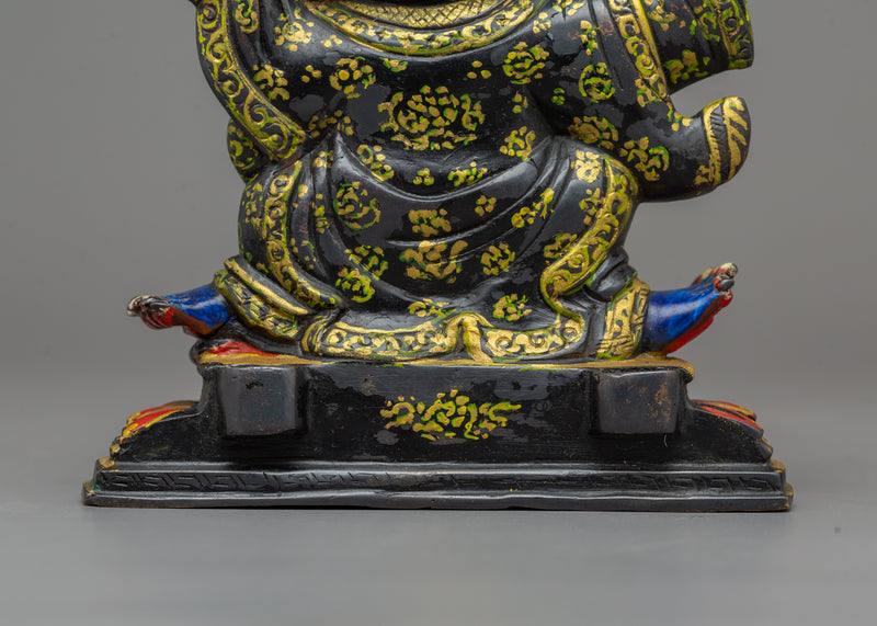 Mahakala Bernakchen Wrathful Protector Figurine | Sacred Deity for Shrine Decor