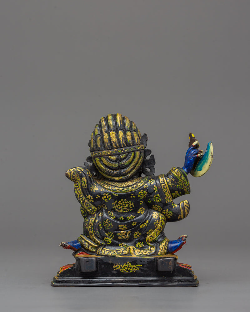 Mahakala Bernakchen Wrathful Protector Figurine | Sacred Deity for Shrine Decor