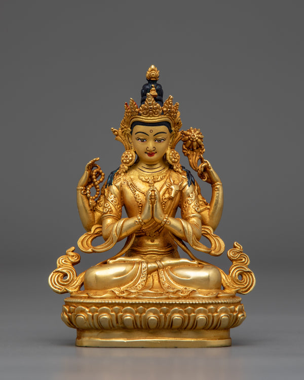 tibetan-chenrezig-deity-statue