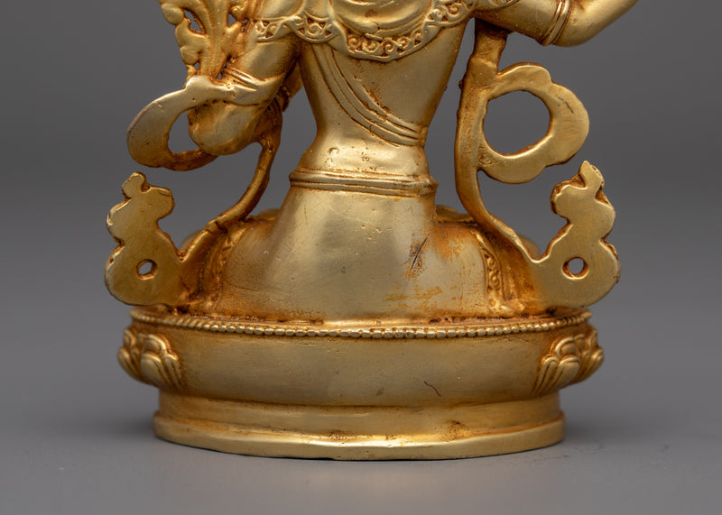 Manjushri Deity of Wisdom and Clarity Figurine | Sculpture of Buddhist Bodhisattva